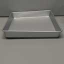 Restaurantware-Met Lux 12 x 12 x 2 Inch Straight-Sided Baking Tin, 1 Square Cake Pan - Oven-Ready, Freezable, Anodized Aluminum Baking Sheet Cake Pan, Greaseproof, For And Brownie