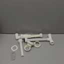 Swimming Pool Waterfall Fountain Spray - 2 Fountain Heads Water Sprinkler, Cool & Warm Pool Spa Water Temperatures, Water Fun Pool Aerator Backyard Decor for Above & In-ground Indoor Outdoor Pools (Dualwhite)