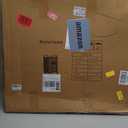 Mxfurhawa Iron Wire Laundry Hamper With Rolling Lockable Wheels, Folding Laundry Storage Basket with Handles, Detachable Liner Collapsible Dirty Laundry Cart Sorter Clothes Basket Organizer (23.6 inch) (White-81)