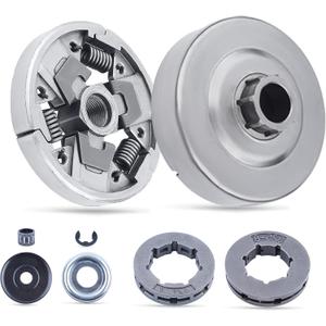 Adefol Clutch Drum Sprocket Kit for Stihl 024AV 026 PRO MS240 MS260 MS260C MS261C Chainsaw with Needle Bearing Washer E-Clip Worm Gear Washer Replacement Parts for 112 1160 2051