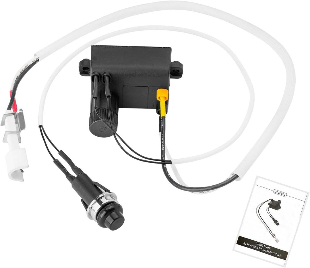 7642 Grill Igniter Kit Replacement for Weber Spirit 210 & 310 Grill, Electronic Grill Igniter Button for Weber Spirit E210 E310 S210 S310 Gas Grill with Front-Mounted Control Panels( 2013 and Newer) (Weber Spirit igniters)