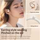 Wireless Earbuds, Real-Time AI Translation Earbuds,144 Languages Language Translator Earbuds, AI Wireless Bluetooth Headphones, Translating Earbuds, Ear Pods Wireless, Perfect for Travel, Business (M76-Black)