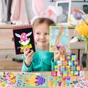 192 Easter Party Favors for Kids, 24 Pack Scratch Books Set Toys Bulk for Classroom Gifts Prizes, Easter Goodie Bags Stuffers Fillers for Boys Girls Student Party Crafts(scratch set)