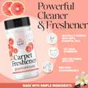 Merry & Gold Carpet Deodorizer & Freshener Powder | 16 oz (2 Pack) Grapefruit + Vanilla | Pet Odor Eliminator for Strong Odors & Pet Urine | Safe for Homes with Pets | Made in USA