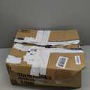 AAAAAcessories D-Shaped Chair Cushions, 2" Thick Dining Chair Pads with Ties and Removable, Machine-Washable Cover, 17" x 16", Set of 6, Brown