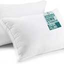 Utopia Bedding Down Alternative Bed Pillows for Sleeping Queen Size (White), Set of 2, Soft & Fluffy Pillow with Cooling, Hotel Quality, Gusseted Pillow for Back, Stomach or Side Sleepers