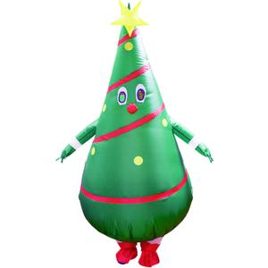 Inflatable Santa Claus Costume for men Xmas Santa Suit Blow Up Costume Adult Christmas Suit