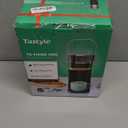 Single Serve One Cup Coffee Maker, for K Cups and Grounds, Mini Coffee Maker with Portable Handle, 6 to 12 Oz Brew Size, for Travel, Camping, Office, RV and Dorm, 120V, Black and Gold