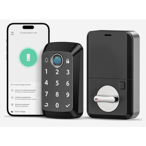 Keyless Entry Door Lock Doorbell Fingerprint Smart Lock Front Door APP Control