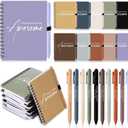 Honoson Spiral Notebook Sets Bulk Thank You Gift for Employee Appreciation Inspirational Journal Thank You for Being Awesome Notepads with Bamboo Pen for Teacher Nurse, (Vivid Morandi Color,50 Sets)