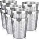 Beasea Stainless Steel Cups 10 oz, 8 Pack Small Bulk Stainless Steel Tumbler Stackable Insulated Cups for Drinking Double Wall Metal Glasses Tin Cups for Home Restaurant Office Party Camping