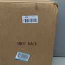 SNTD Shoe Rack - Expandable Shoe Organizer for Closet, Adjustable Metal Shoe Shelf Storage, Stackable Long Shoe Stand Holder for Garage, Entryway, Door Entrance (Black, 2-Tier)