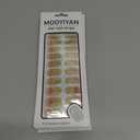 4 x Gloss Nail Strips|Uv Free|22 Pcs,Gel Nail Stickers|Long Lasting Two Weeks and Easy to Apply&Remove|Golden Spot