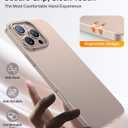 TORRAS Magnetic Slim Fit for iPhone 16 Pro Max Case with Stand, Compatible with MagSafe, Built-in Stash Stand, Thin 16 ProMax Case, Light Anti-Scratch Matte Hard PC 6.9 inch, Desert Titanium