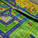 Car Rug Play Mat, Road Rug Kid Play Mat, Extra Large Thick (78.7X59 Inch) City Map Carpet for Bedroom Classroom (4'11" x 6'7" (Rectangular))