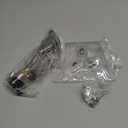 HOME&I Adhesive Kick Down Door Stopper,No Drilling Large Self Adhesive Plate,Height-Adjustable Rubber Foot (1, 6-Inch/Nickel)