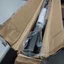 Folding Desk - 39.4 Wood Top Foldable Desk for Small Spaces | No Assembly Required Compact Desk for Home Office, Writing, and Study (Rustic Brown)