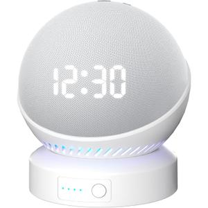 Battery Base for Do/t 4th & 5th Generation Portable D0/t 5TH Gen and Nest WiFi Battery Base Stand, Not Including The Speaker (White)