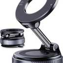Magnetic Phone Holder for Car,Vacuum Suction Cup Phone Mount,Magsafe Car Mount for iPhone, No Need Charge,Folding Holder for iPhone and Android
