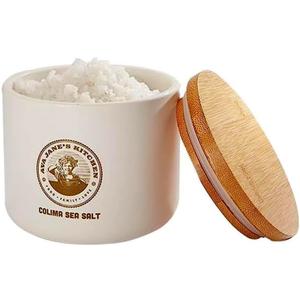 Salt Cellar - Colima Sea Salt Container with Lid Elegant Kitchen Salt Holder - Salt Jar with Cover Perfect for Keeping Table Salt, Spice, Gourmet Salt and Salt Pot Salt Cellar - Colima Sea Salt Container with Lid Elegant Kitchen Salt Holder - Salt Jar with Cover Perfect for Keeping Table Salt, Spice, Gourmet Salt and Salt Pot