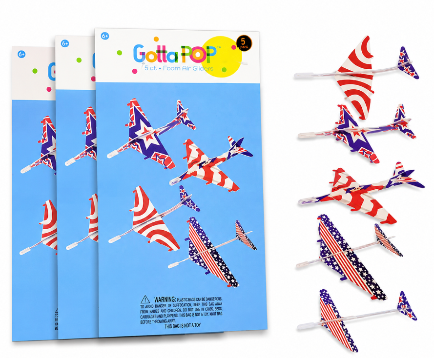 Gotta Pop 5 ct Foam Air Gliders 3 Pack