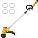 16-Inch Cordless String Trimmer Compatible with DEWALT 20V MAX Battery(Tool Only), Brushless Weed Eater & Edger with Bump Feed & Dual Safety Switch, Electric Weed Wacker (Includes 2 Spools)