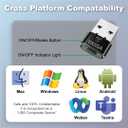 2 x Yassa Mouse Jiggler, Undetectable, USB Mouse Mover with Switch Button, Automatic Jiggler with 3 Jiggle Modes, Safe, Secure, Keep Computer/Laptop Awake, Black