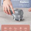 Bymore Fabric Shaver, Lint Remover, Lint Shaver Defuzzer Sweater Shaver for Clothes and Furniture AC Adapter or Battery Operated Pill Fuzz Remover (5.75*2.60*2.64in, Gray)