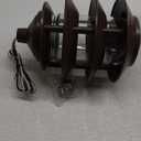 NUVO SF76/633 One 2 Louver Hood Outdoor Pagoda Landscape Pathway Light, 3 Tier-Small, Old Bronze