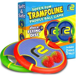 Kids Bouncy Paddles & Flying Disc: Easter Gifts For Boys & Gift Ideas for Kids 2026  Sports Gifts & Sports Games For Boys 812 Toss & Catch Games & Yard Toys Outdoor Games For Kids With Stringy Balls