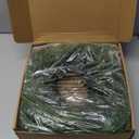 9FT Real Touch Norfolk Pine Christmas Garland with Lights Winter Artificial Faux Greenery Garland for Table Mantle Stairs Fireplace Wall Decor Outdoor Indoor Home Decorations (Battery Not Included)