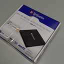 Verbatim Ultra HD 4K CD DVD Blu-ray Writer USB 3.2 GEN 1 USB-C Connectivity Slim Brushed Metal Enclosure Compatible with Mac and PC with Free 25GB Verbatim Blu-ray disc