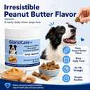 GlandCare Plus Anal Gland Chews for Dogs - Pumpkin Seed, Psyllium Husk & Probiotics - Peanut Butter Flavor - Relieves Scooting & Odor - Digestive Health & Stool Support Supplement - 60 Count