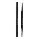 Eye Embrace Liz Micro-Tip Pen: Medium Gray Ultra-Fine Micro Eyebrow Pencil Waterproof, Double-Ended Automatic Micro-Tip & Spoolie Brush, Cruelty-Free
