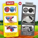 JoyCat Toss and Catch Ball Game with 2 Gloves for Kids & 2 Paddles for Adult or Kids, Outdoor Toys for Family Camping, Beach & Yard Games, Toddler Baseball Glove, Gifts for 3-12 Year Old