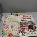 Breling 12 Pack Garden Flags with Solar Lights, 12x18 Inch Double Sided Seasonal Yard Flags - Holiday Decorations for Easter, Spring, Summer, Fall, Christmas, Halloween & More