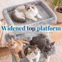 Hey-brother Cat Tree Tower with Extra Large Platform, Big Condo, MPJ070W
51.1 Inches Scratching Posts with 2 Cozy Hammocks, Self-Grooming Brush for Indoor Adult Cats, Maine Coon, Light Gray