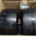11x6.00-5" Flat Free Lawn Mower Tires Solid Smooth 2PCS for Zero Turn Mower | Mower Tire with 3/4", 5/8" & 1/2" Bearings,6" - 8" Centered Hub,400lbs Load for Residential and Commercial Mower