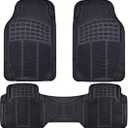BDK Contour Liners - Original Heavy Duty Rubber Floor Mats for Car SUV Truck & Van - All Weather Protection (Original)