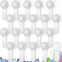 Sumind 20 Pcs Small Personal Portable Fan Mini Handheld Bulk 1 Speed Electric Cute Battery Powered for Neck Lash Makeup Women Men Travel Camping Indoor Outdoor Summer (White)