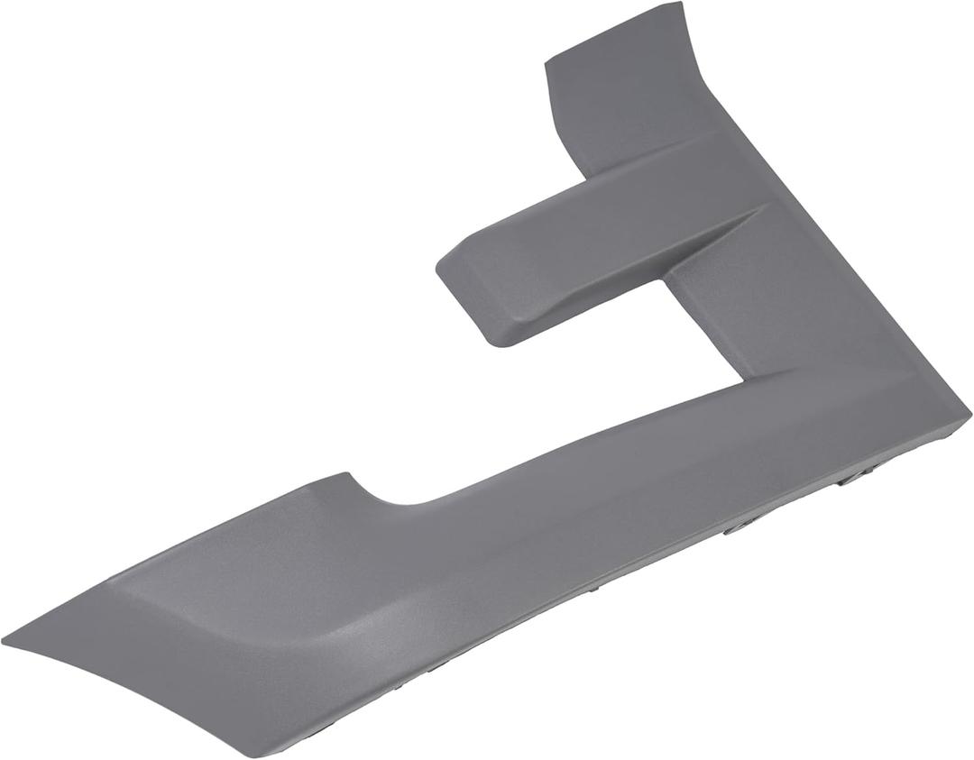 Headlight Bezel Right Compatible with 2015-2017 Ford F150 Front Lamp Cover Trim Plastic(PP) Painted W/Texture Primed Gray Replacement for FL3Z17C754AA FL3Z17C754BPTM