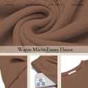 Ekouaer Womens Pajama Sets Fuzzy Fleece Long Sleeve Sleepwear Comfy Pjs 2 Piece Lounge Set Nightwear with Poeckts S-XXL (Brown, XL)