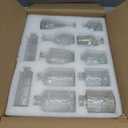 12pcs Glass Bud Vase Set, Small Clear Flower Vases for Centerpieces in Bulk, Mini Vintage Vase for Wedding, Home,Table Decoration