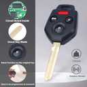 Keyless Entry Remote Head Key Fob Replacement for Subaru Impreza WRX Forester XV Crosstrek Outback Legacy 80 Bit G Chip 4 Buttons (FCCID:CWTWB1U811 PN: 57497-FJ021/20,57497)
