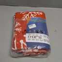 Christmas Runner Rug Xmas Snowflake Pattern Hallway Area Rug Holiday Decorative Accent Rug Runner Machine Washable Non-Slip Floor Cover Carpet for Kitchen Laundry Bedroom, Red, 2x6 Feet