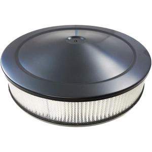 35 inch  Round Half Finned Black Aluminum Air Cleaner 35 inch  Round Half Finned Black Aluminum Air Cleaner