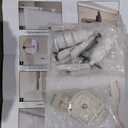 NeatiEase Accordion Door 60x80, Portable Interior PVC Folding Door, Bifold Closet Doors with Latch, Handle, Mounting Hardware