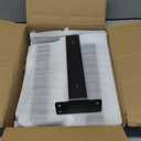 12 Pack Floating Shelf Brackets, 10 Inch Heavy Duty Industrial Shelf Bracket, Black Metal L Brackets for Shelves Support DIY (1/5 Inch Thick)