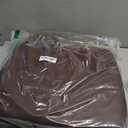 AAAAAcessories D-Shaped Chair Cushions, 2" Thick Dining Chair Pads with Ties and Removable, Machine-Washable Cover, 17" x 16", Set of 2, Brown