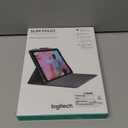 Logitech iPad (7th, 8th and 9th Generation) Keyboard Case | Slim Folio with Integrated Wireless Keyboard (Graphite), 7.3" x 10.1" x 0.9"